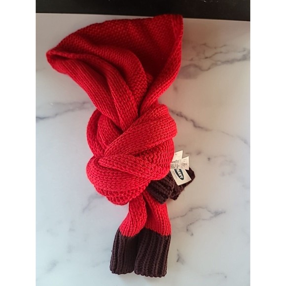 Old Navy Red And Maroon Winter Scarf - Picture 10 of 10